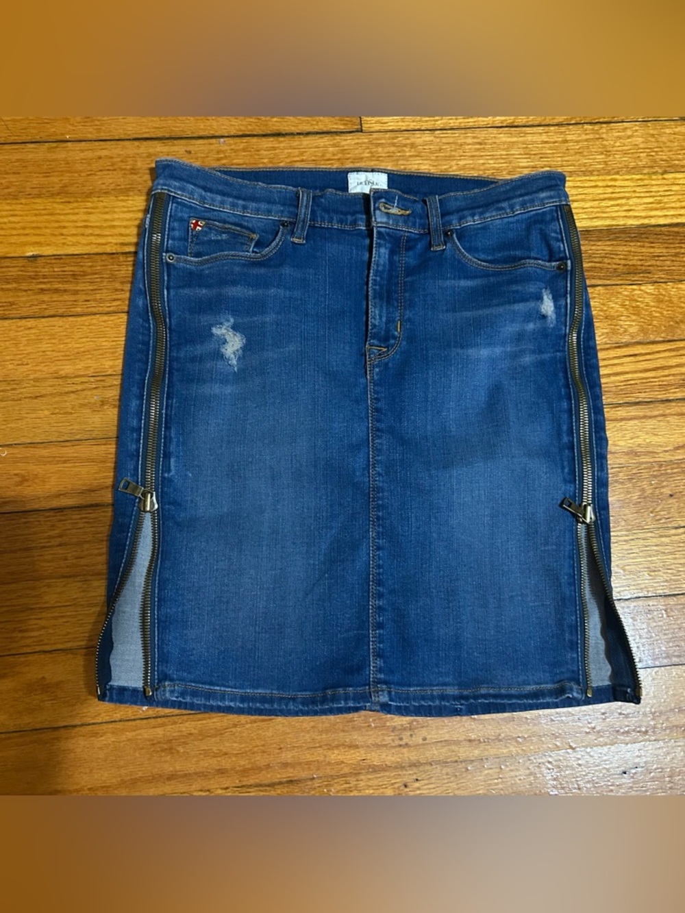 HUDSON High Rise Stretch Skirt With Side ZIPPERS sz 29 Y2K - Picture 1 of 7